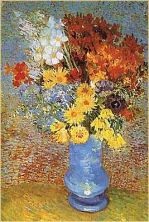 Haga click para ver la imagen ampliada vase with daisies and anemones.jpg